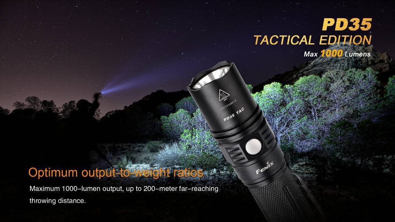 High quality Fenix PD35 tactical Flashlight